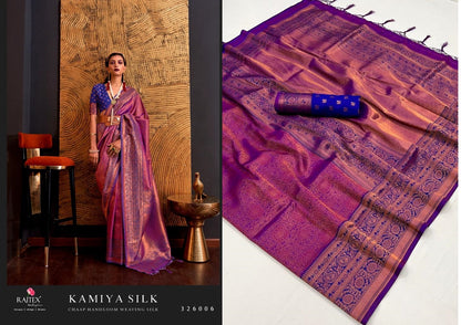 Kamiya Silk Rajtex Handloom Weaving Sarees