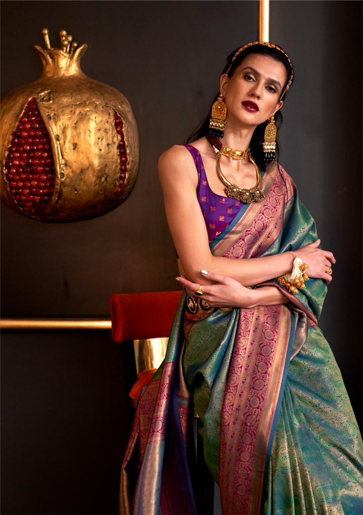 Kamiya Silk Rajtex Handloom Weaving Sarees
