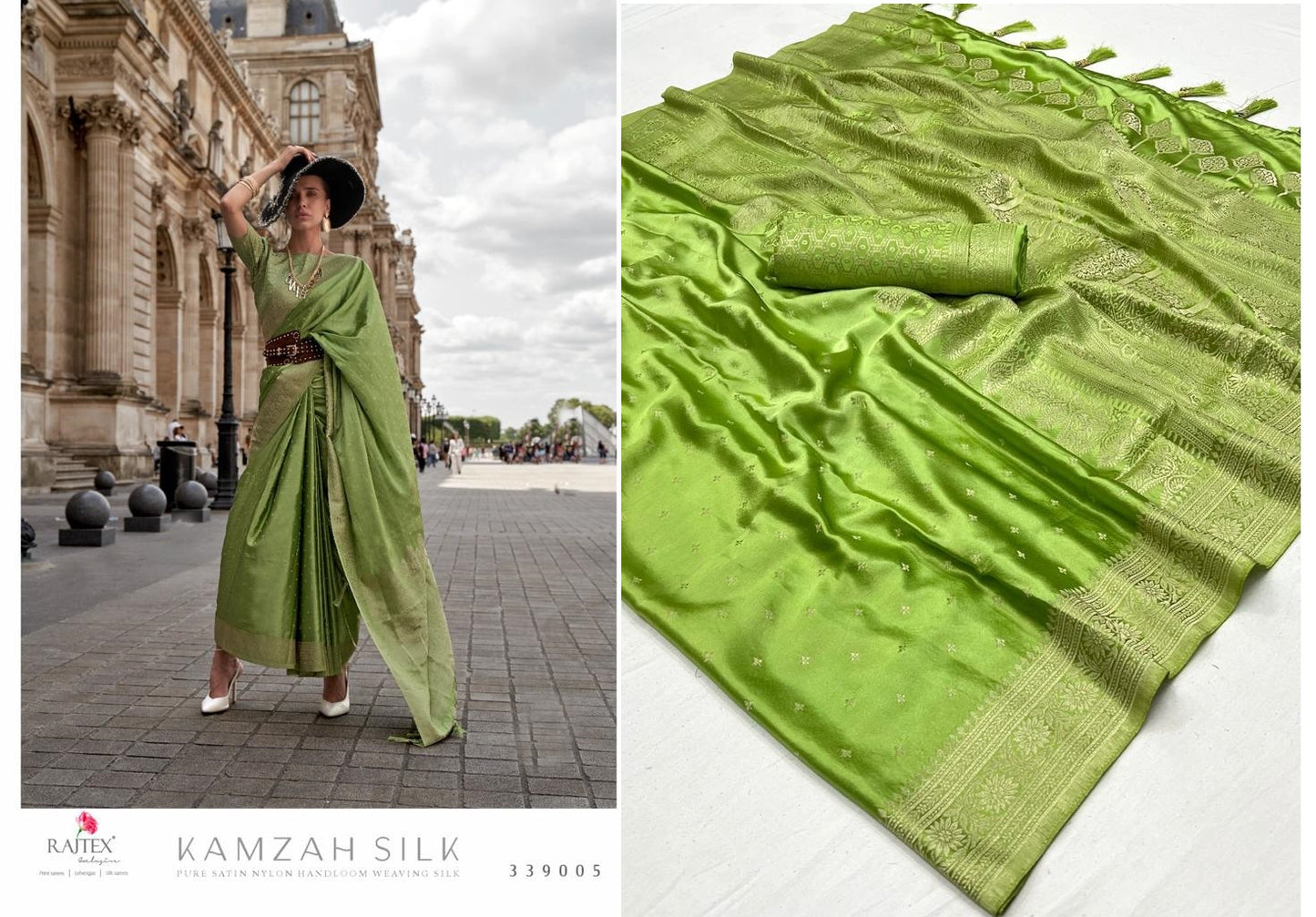 Kamzah Silk Rajtex Handloom Silk Sarees