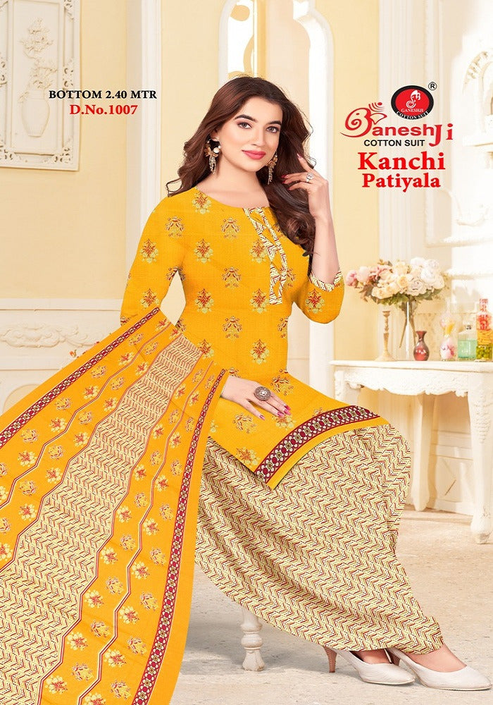 Kanchi Patiyala Vol 1 Ganeshji Cotton Dress Material