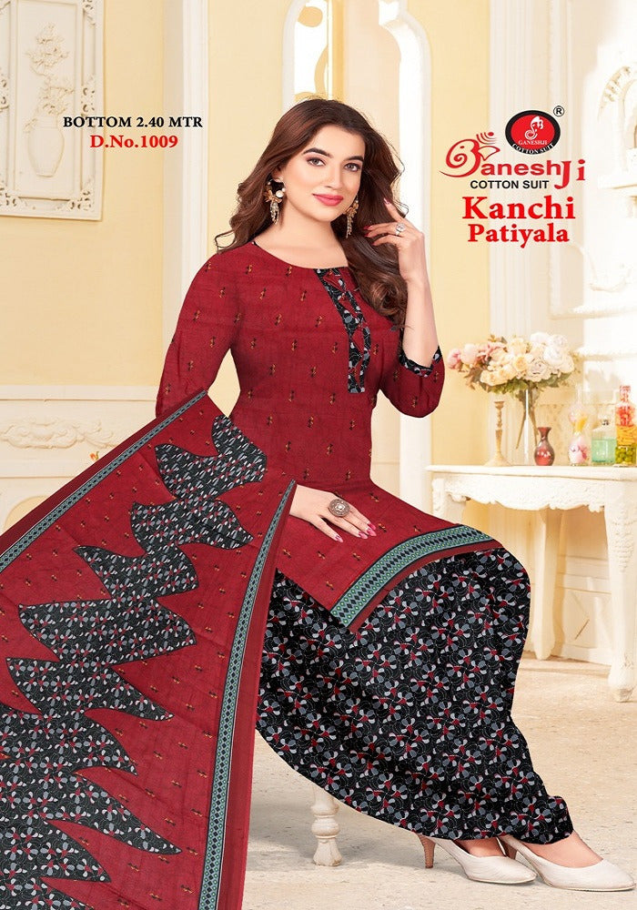 Kanchi Patiyala Vol 1 Ganeshji Cotton Dress Material