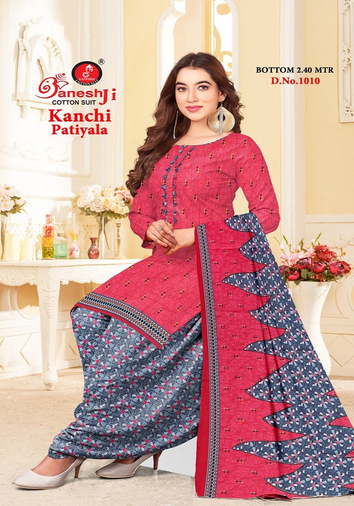 Kanchi Patiyala Vol 1 Ganeshji Cotton Dress Material