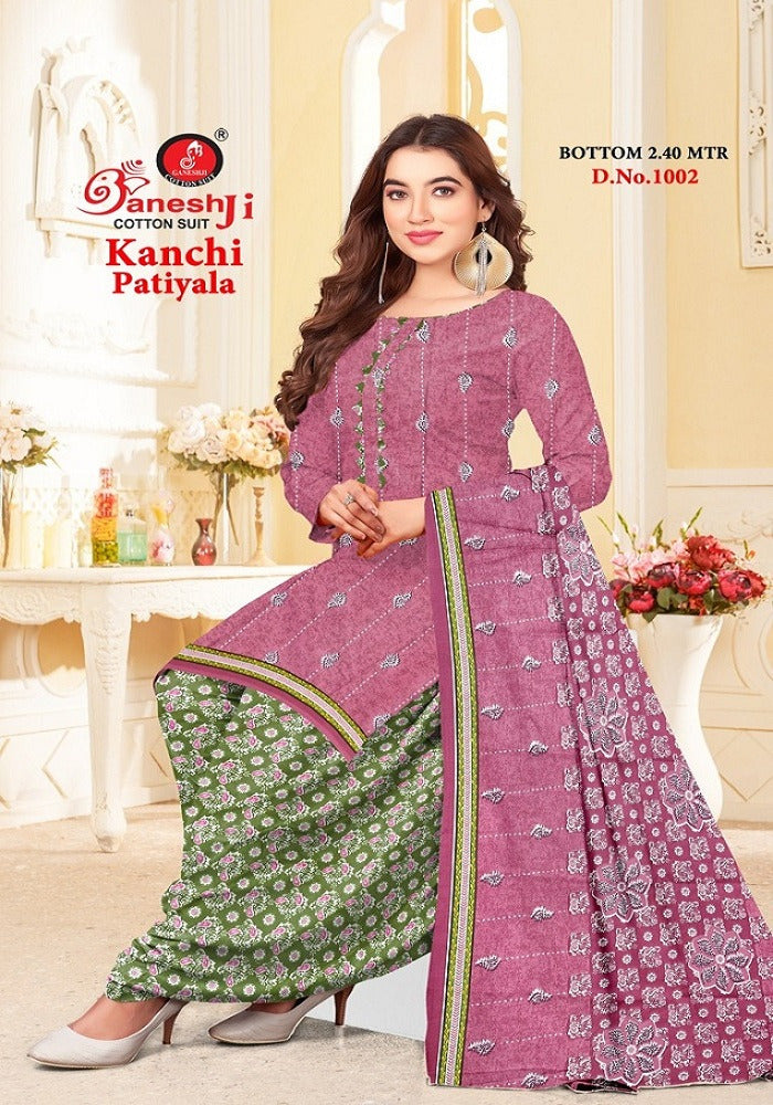 Kanchi Patiyala Vol 1 Ganeshji Cotton Dress Material