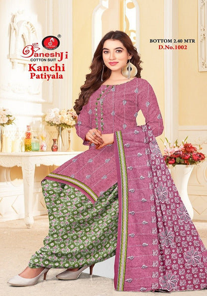 Kanchi Patiyala Vol 1 Ganeshji Cotton Dress Material