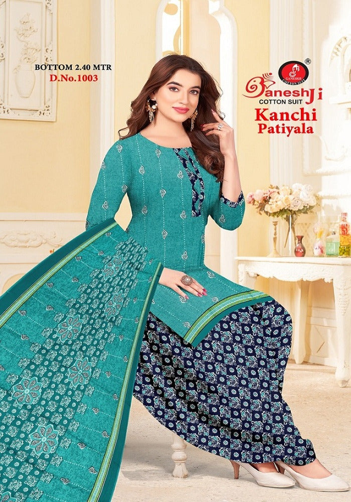 Kanchi Patiyala Vol 1 Ganeshji Cotton Dress Material