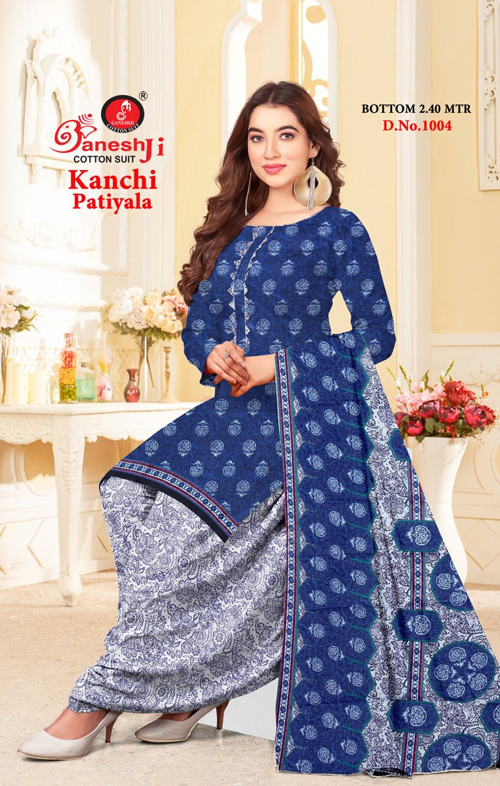 Kanchi Patiyala Vol 1 Ganeshji Cotton Dress Material