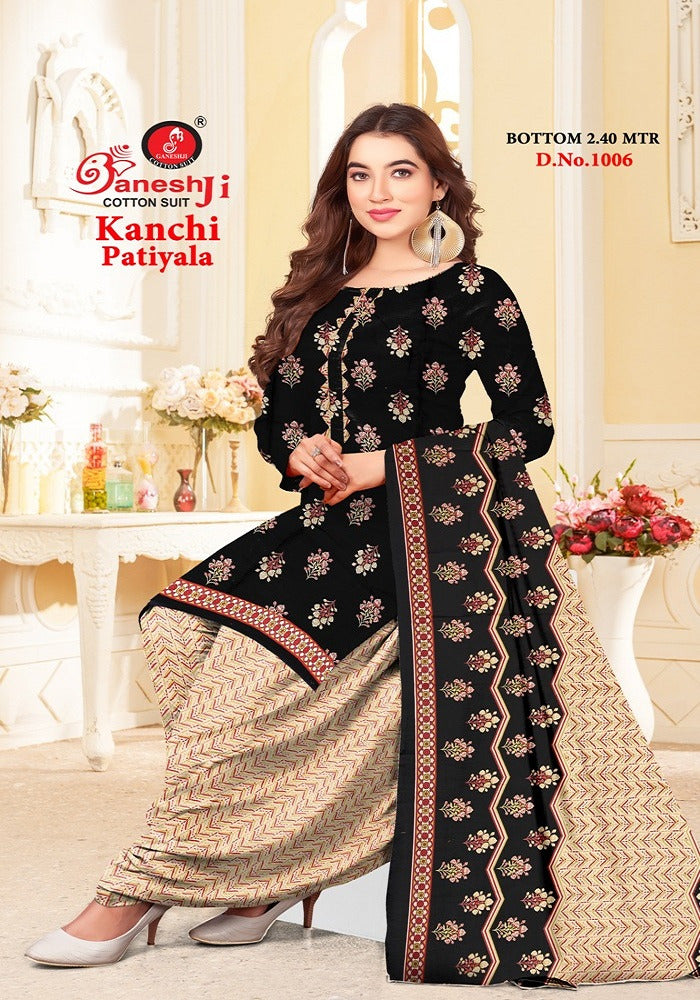 Kanchi Patiyala Vol 1 Ganeshji Cotton Dress Material