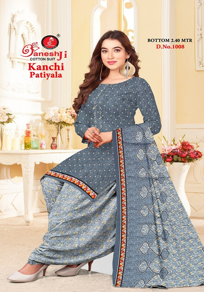 Kanchi Patiyala Vol 1 Ganeshji Cotton Dress Material