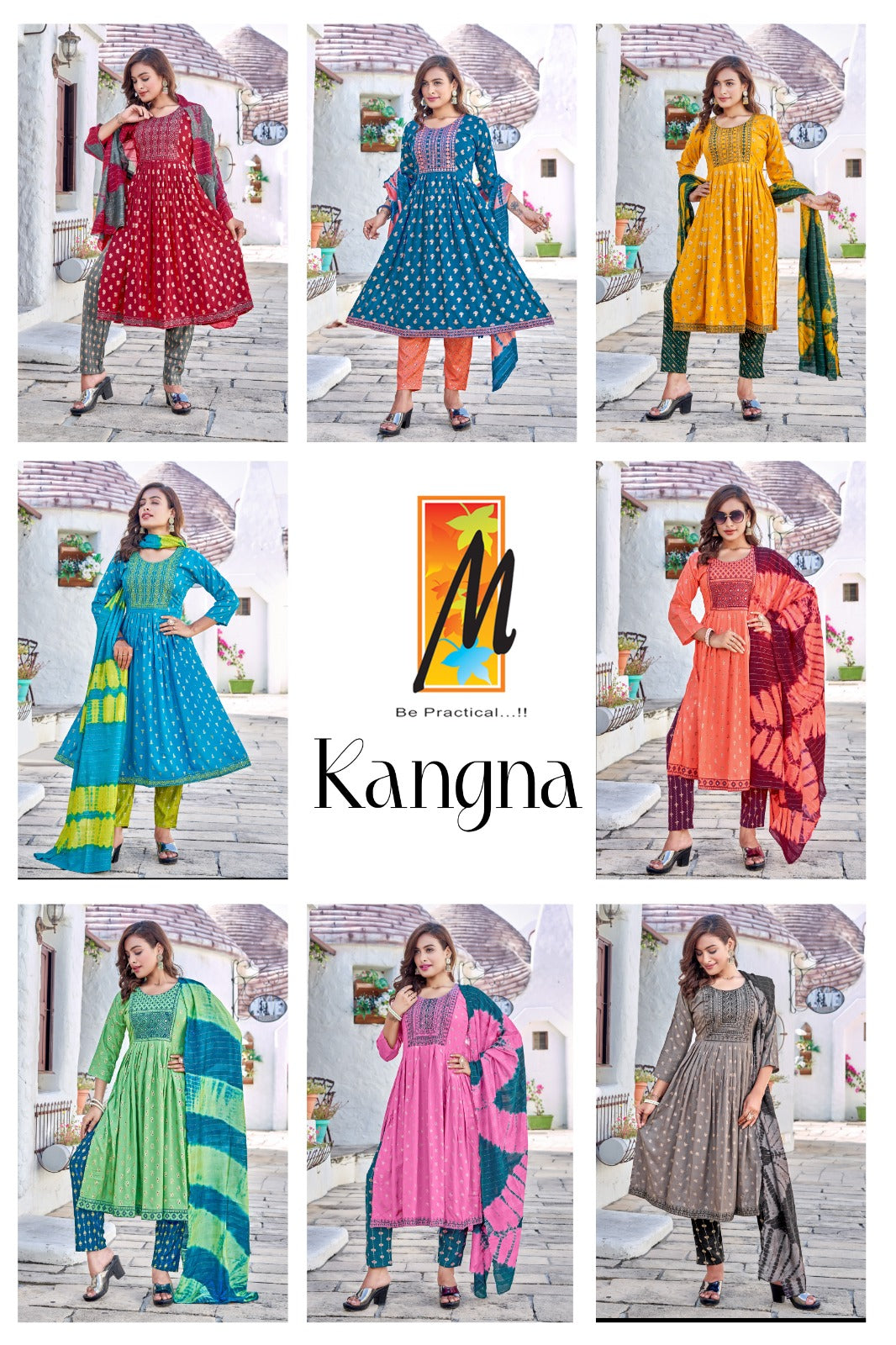 Kangna Master Rayon Readymade Pant Style Suits
