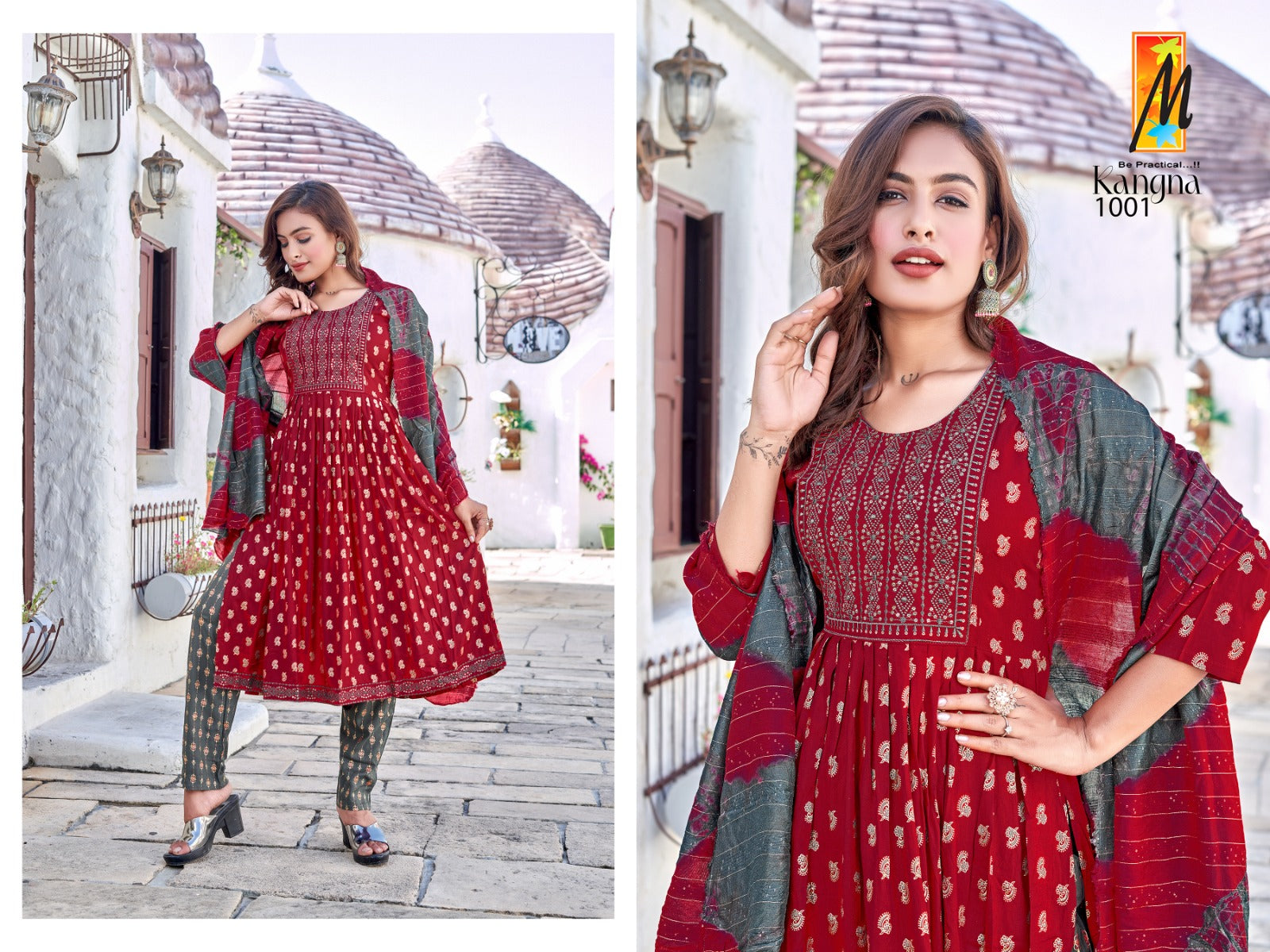 Kangna Master Rayon Readymade Pant Style Suits