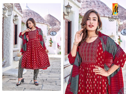 Kangna Master Rayon Readymade Pant Style Suits