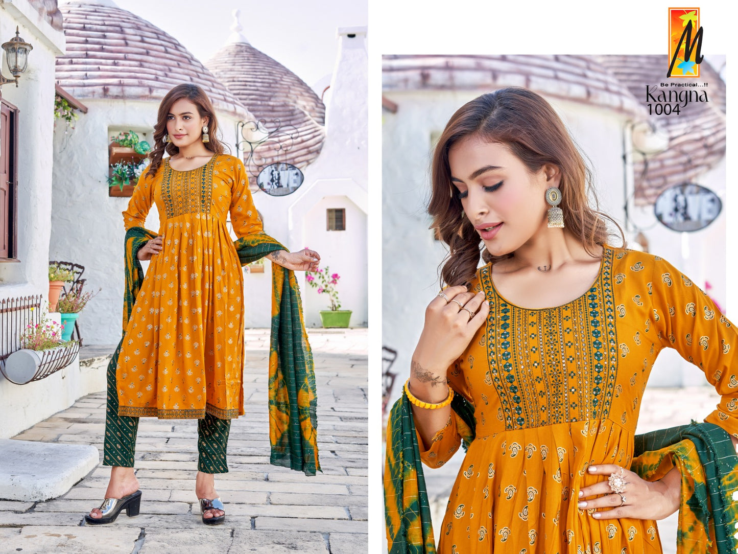 Kangna Master Rayon Readymade Pant Style Suits