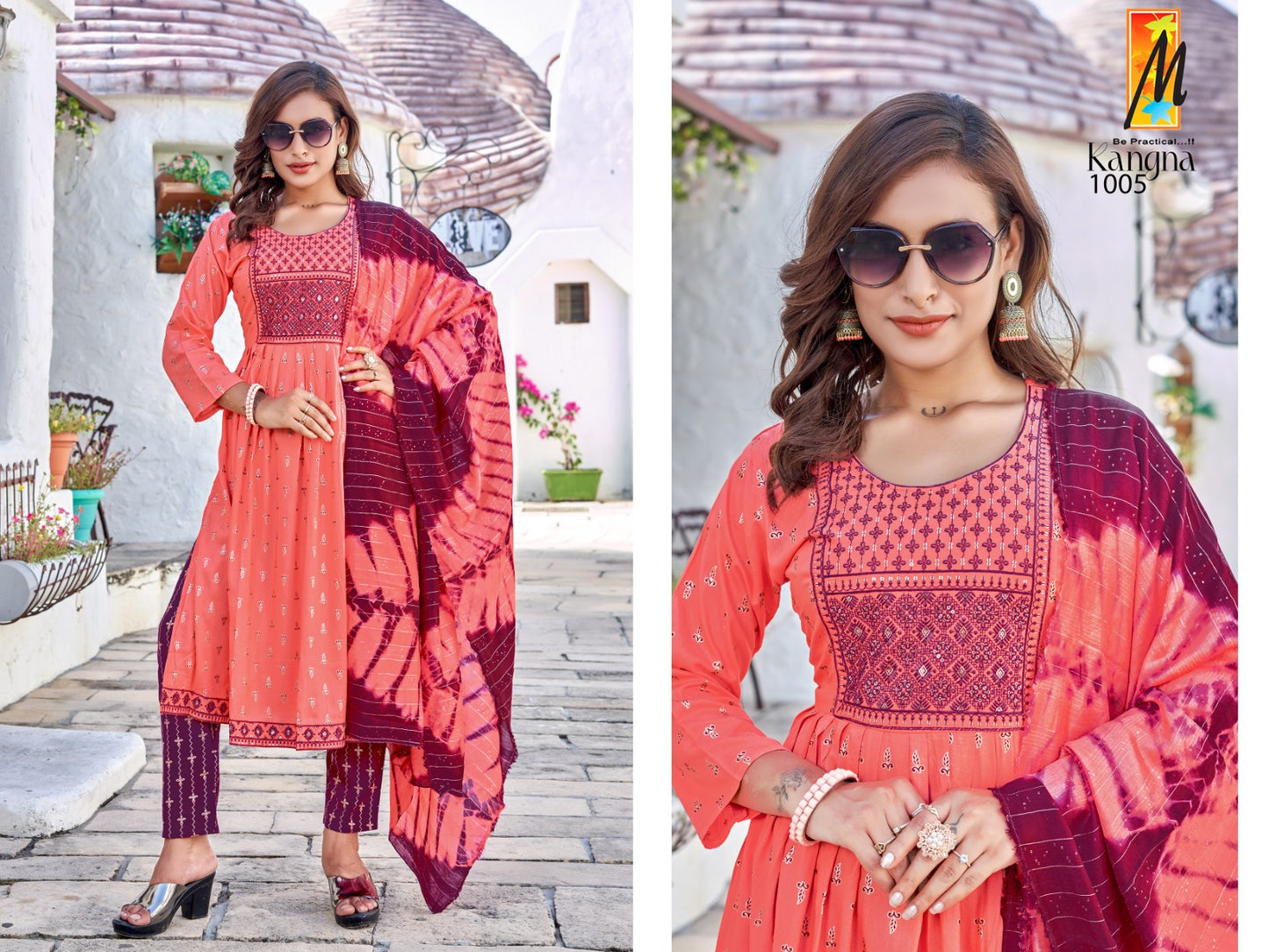 Kangna Master Rayon Readymade Pant Style Suits