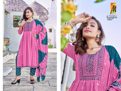 Kangna Master Rayon Readymade Pant Style Suits