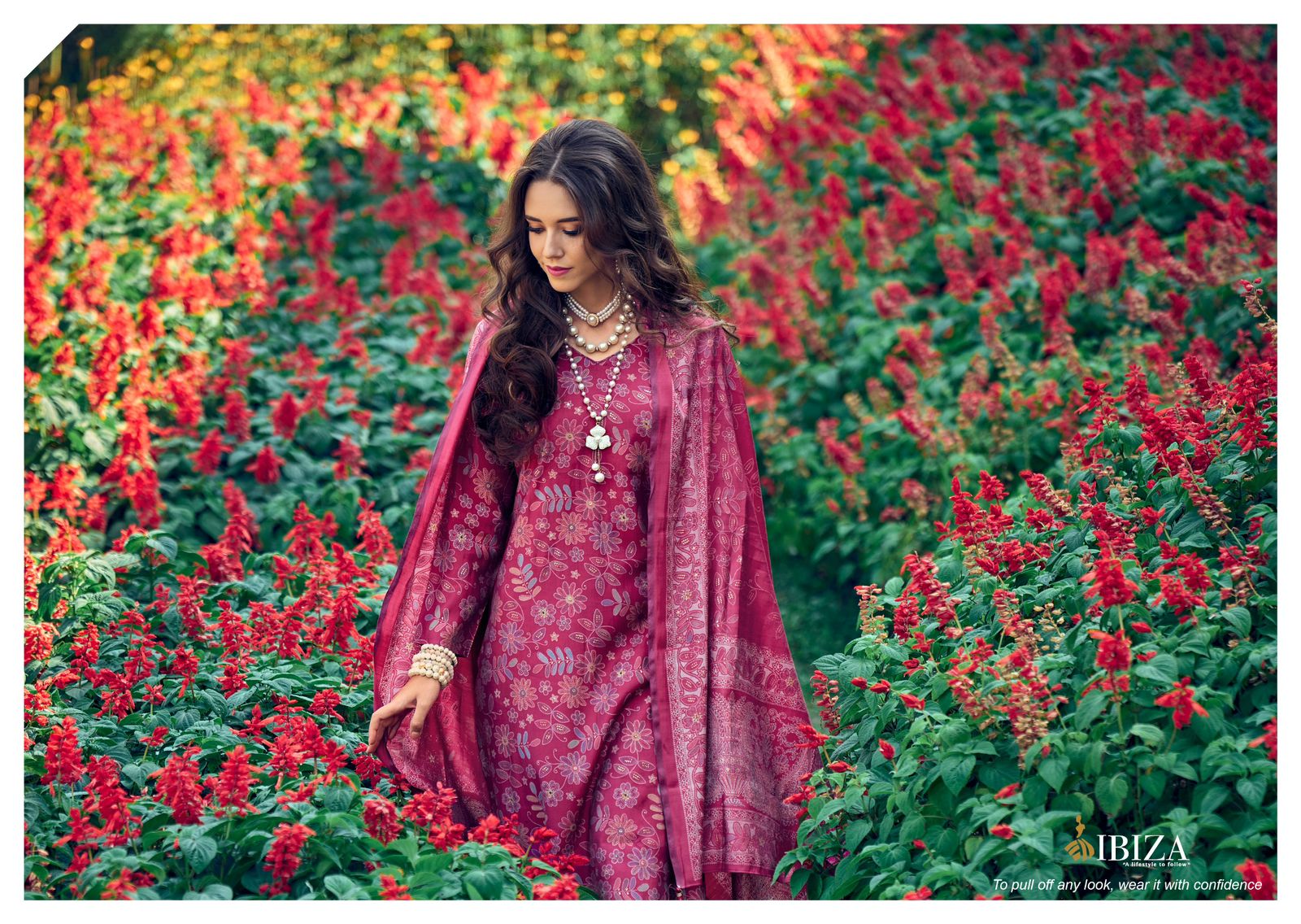 Kantha Kari Ibiza Viscose Muslin Pant Style Suits