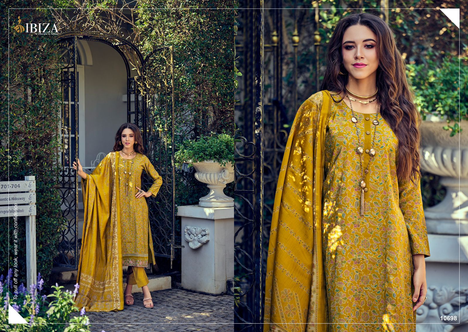 Kantha Kari Ibiza Viscose Muslin Pant Style Suits