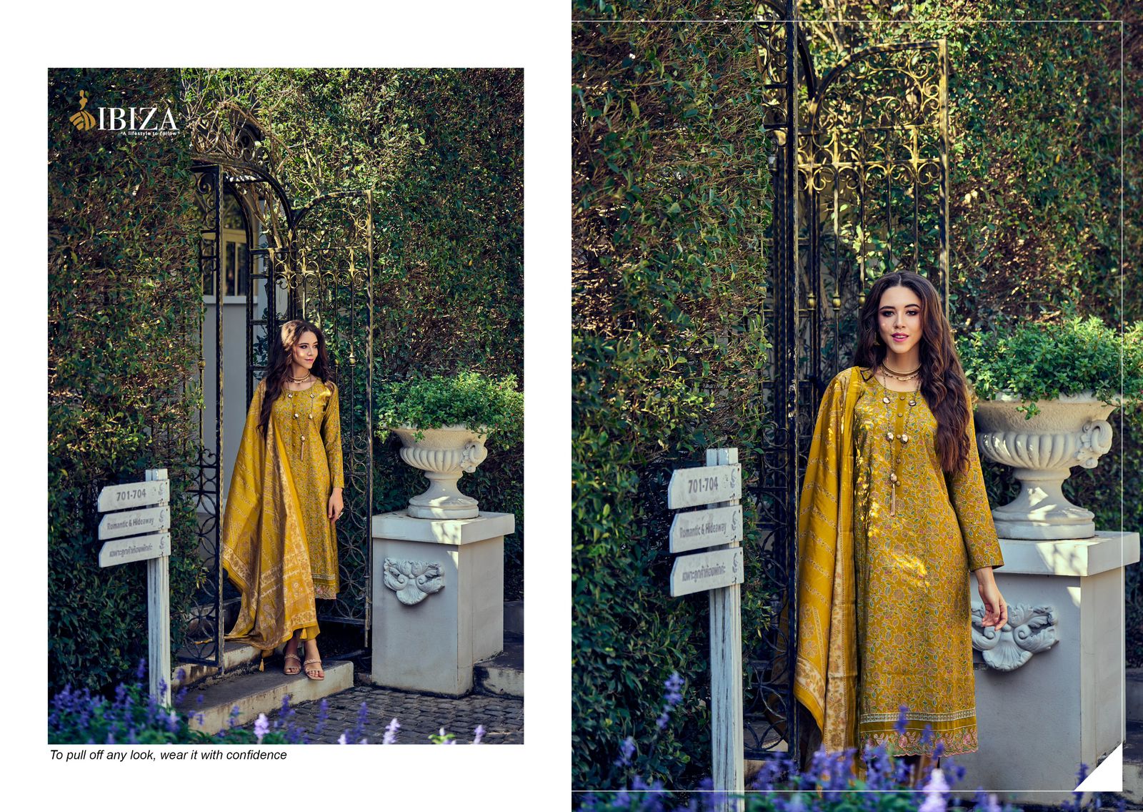 Kantha Kari Ibiza Viscose Muslin Pant Style Suits