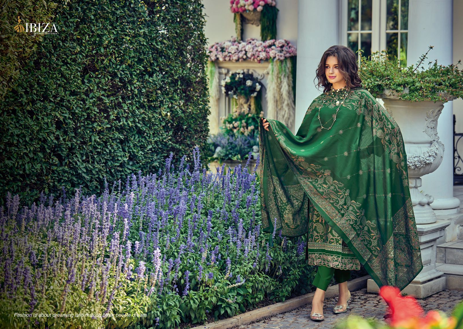 Kantha Kari Ibiza Viscose Muslin Pant Style Suits