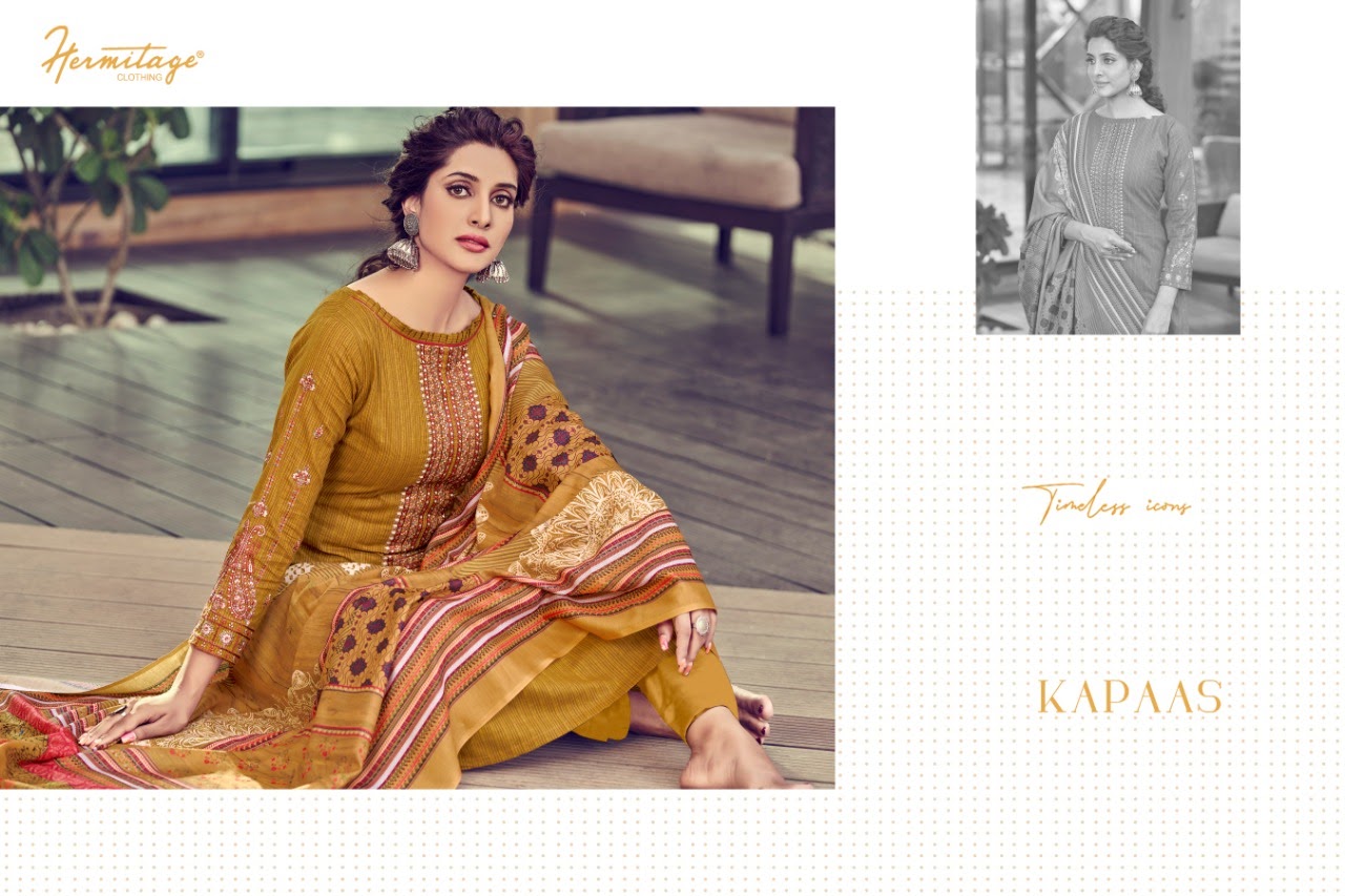 Kapaas Hermitage Clothing Lawn Cotton Pant Style Suits