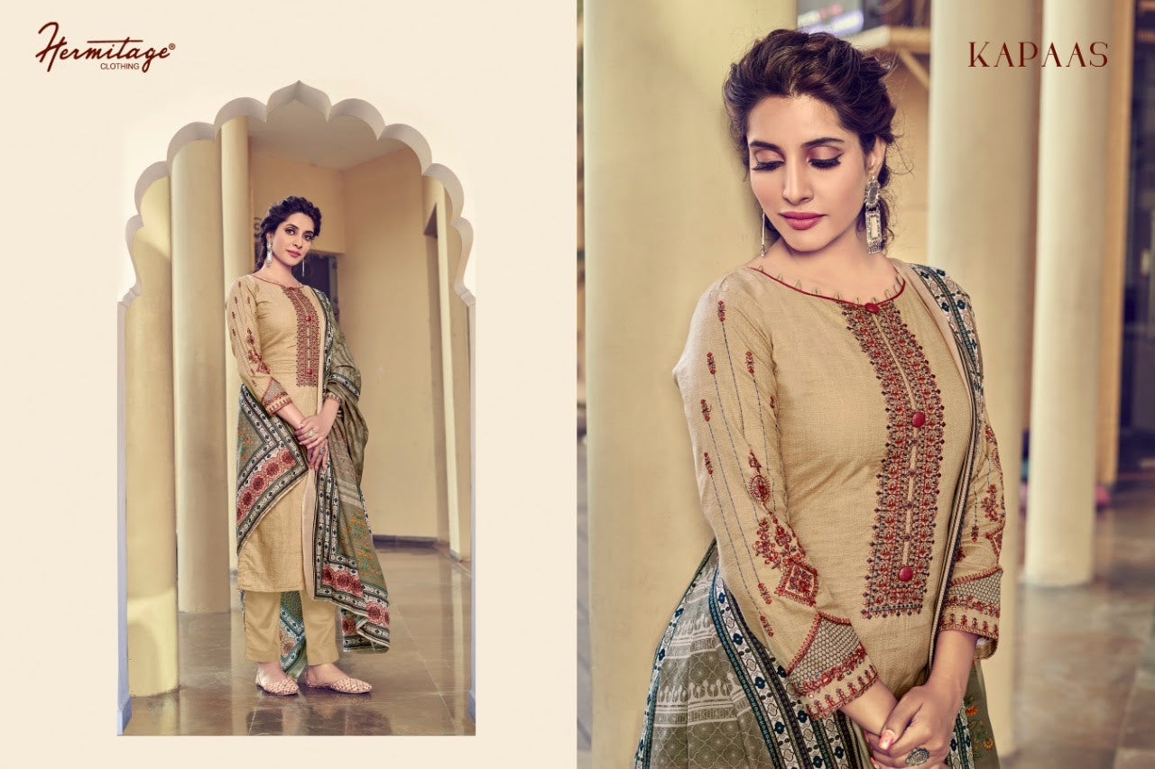 Kapaas Hermitage Clothing Lawn Cotton Pant Style Suits