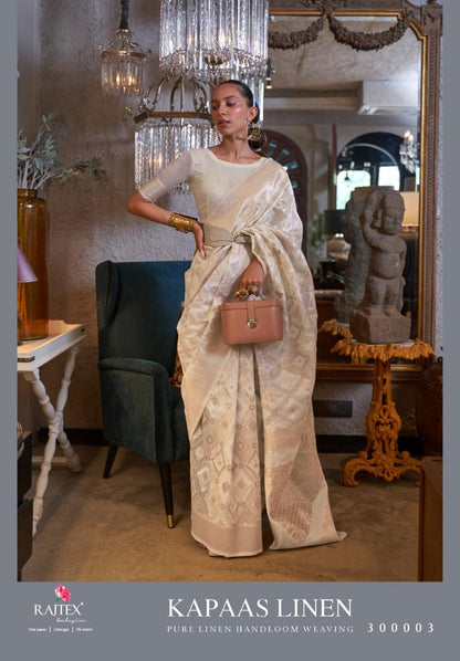 Kapaas Linen Rajtex Sarees