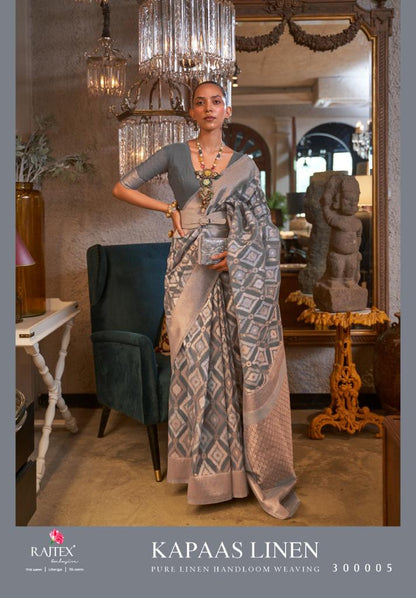 Kapaas Linen Rajtex Sarees