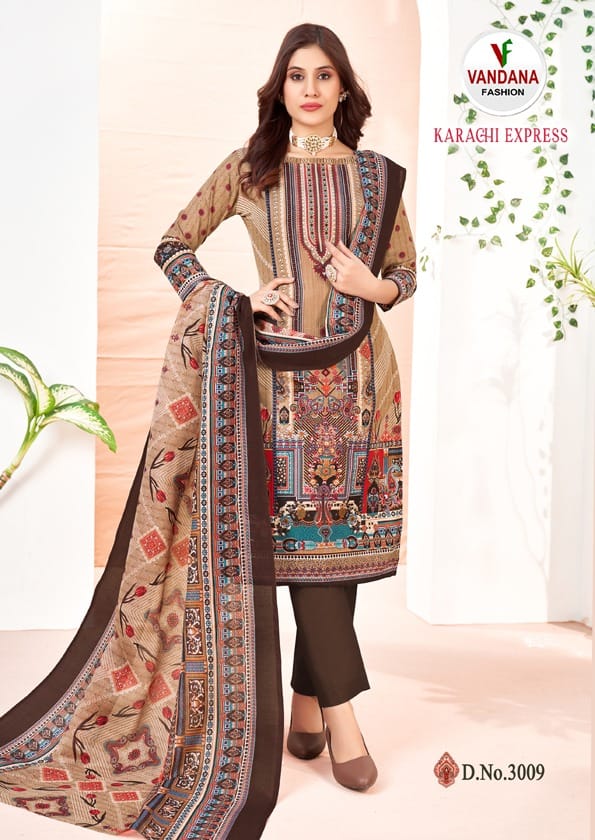 Karachi Express Vol 3 Vandana Soft Cotton Pant Style Suits