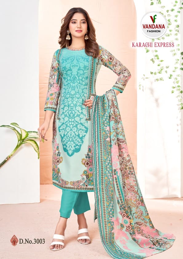 Karachi Express Vol 3 Vandana Soft Cotton Pant Style Suits