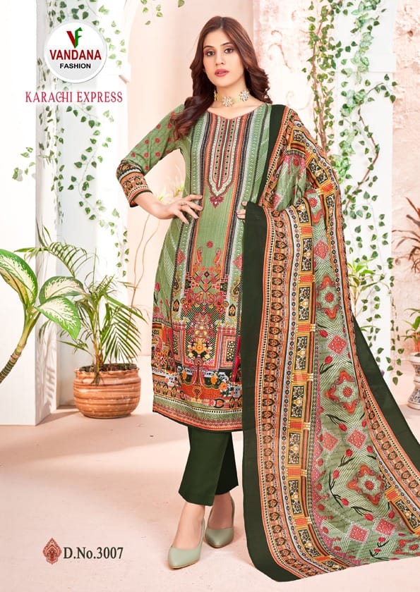 Karachi Express Vol 3 Vandana Soft Cotton Pant Style Suits