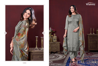 Karamat Vol 3 Vishnu Impex Silk Georgette Pant Style Suits