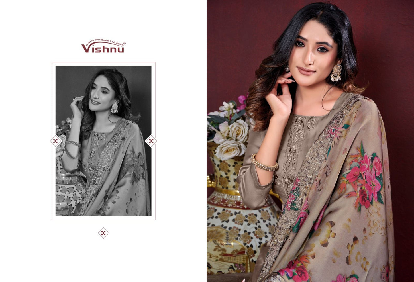Karamat Vol 3 Vishnu Impex Silk Georgette Pant Style Suits