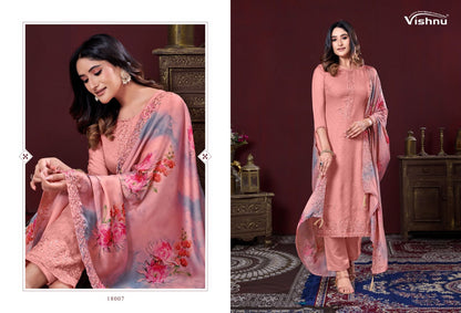 Karamat Vol 3 Vishnu Impex Silk Georgette Pant Style Suits