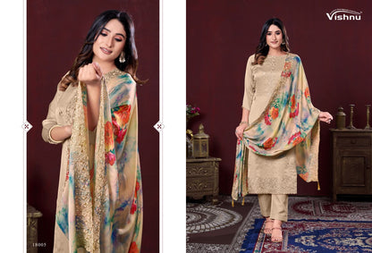 Karamat Vol 3 Vishnu Impex Silk Georgette Pant Style Suits