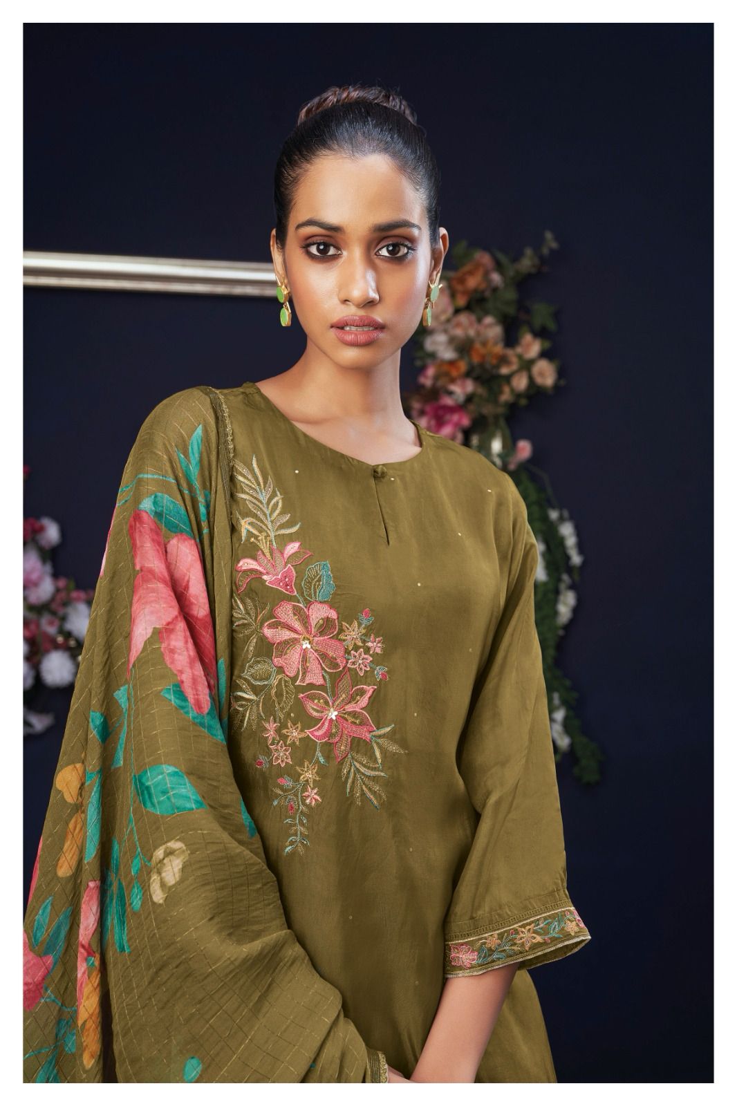 Kari 1993 Ganga Silk Plazzo Style Suits