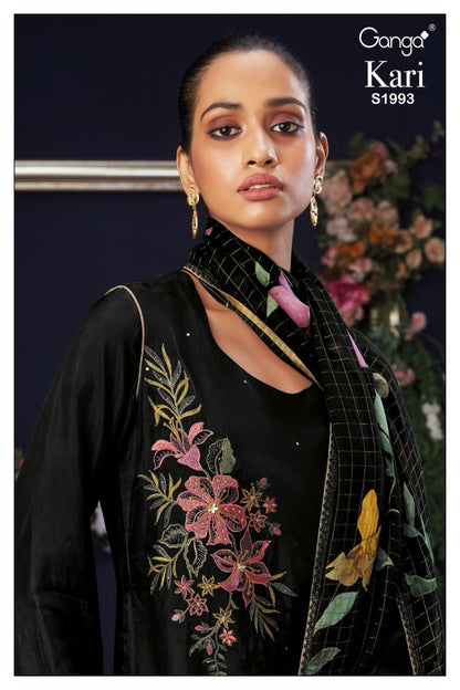 Kari 1993 Ganga Silk Plazzo Style Suits