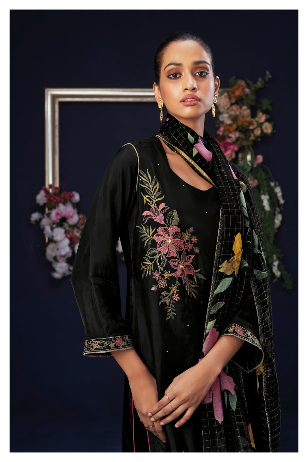 Kari 1993 Ganga Silk Plazzo Style Suits