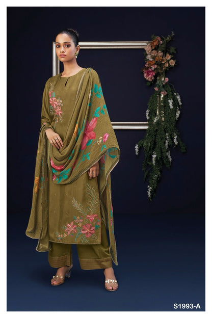 Kari 1993 Ganga Silk Plazzo Style Suits