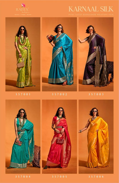 Karnaal Silk Rajtex Weaving Sarees