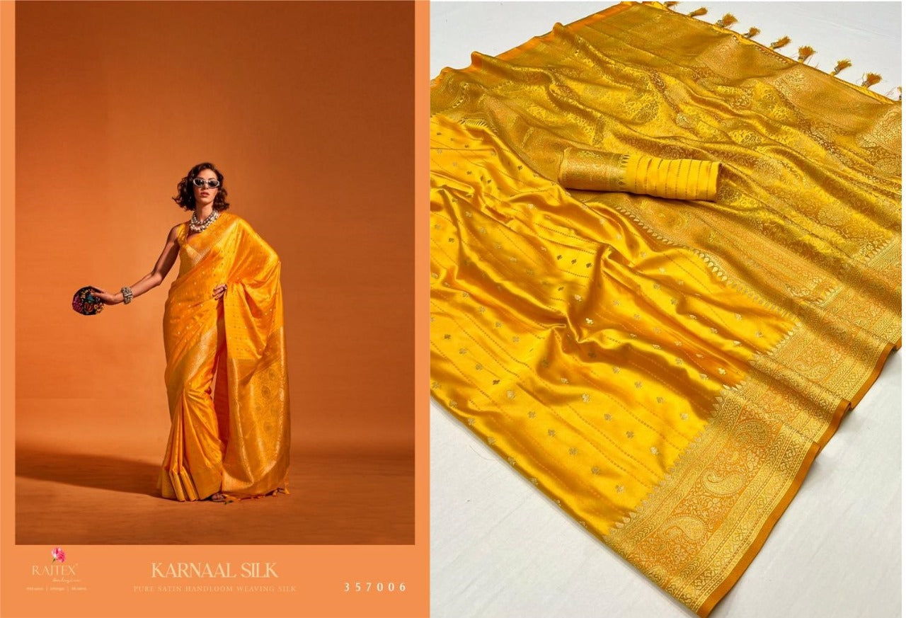 Karnaal Silk Rajtex Weaving Sarees