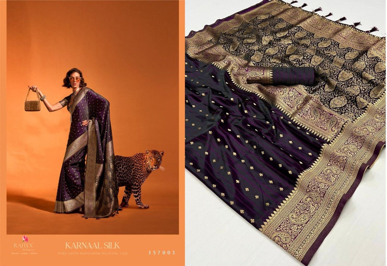 Karnaal Silk Rajtex Weaving Sarees