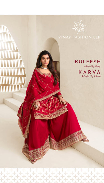 Karva Kuleesh Vinay Fashion Llp Sharara Style Suits
