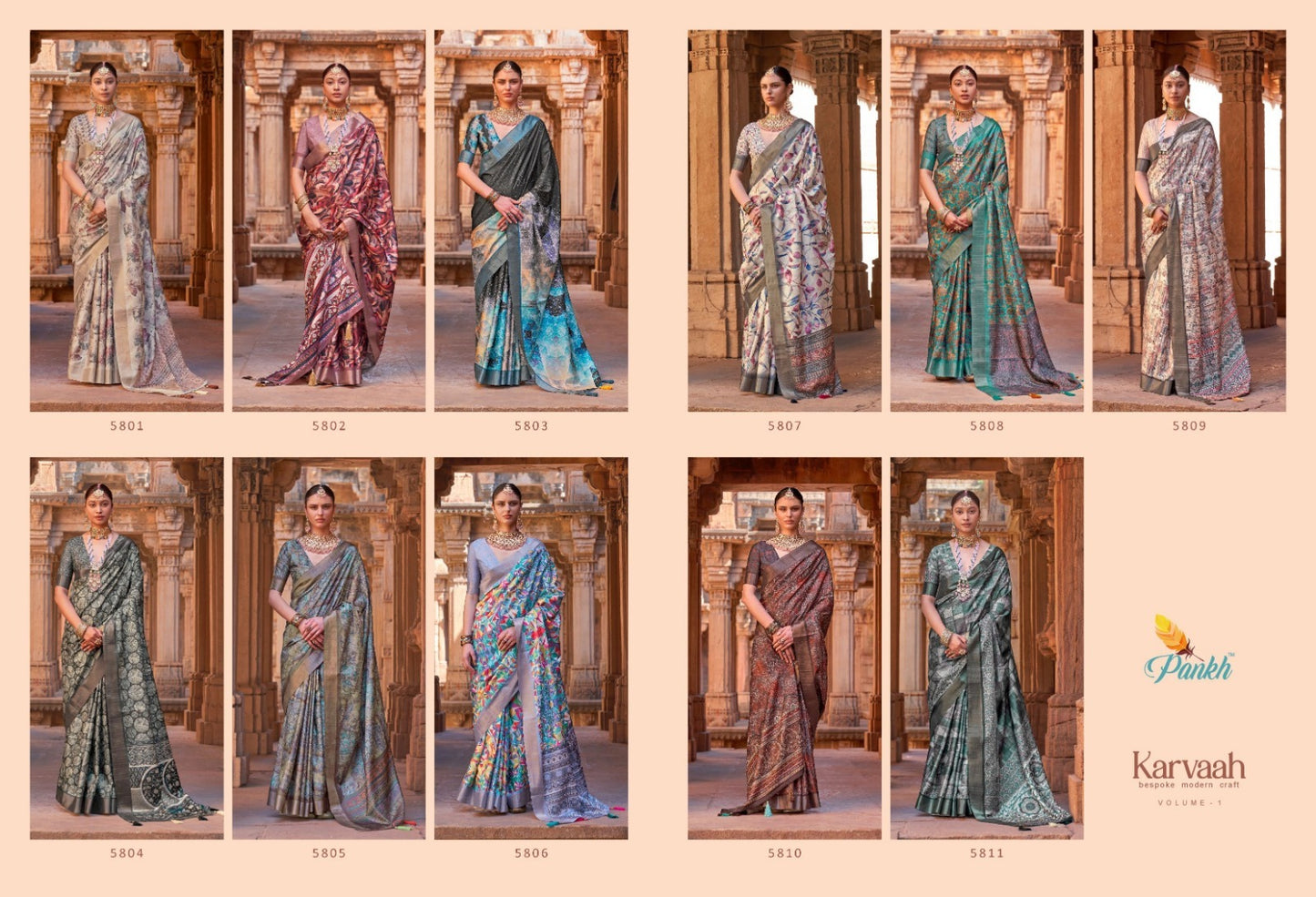 Karvaah Vol 1 Pankh Silk Sarees