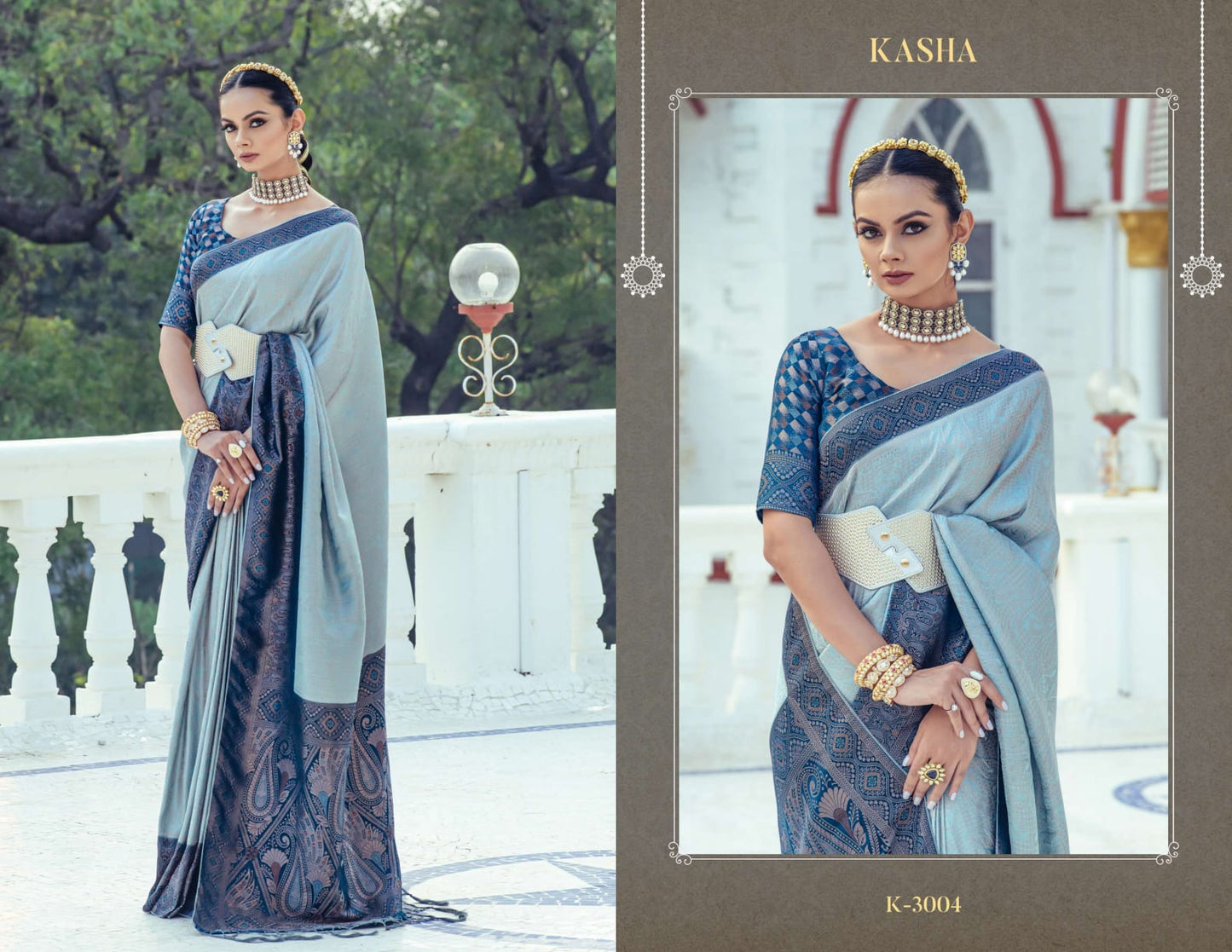 Kasha Kira Satin Sarees