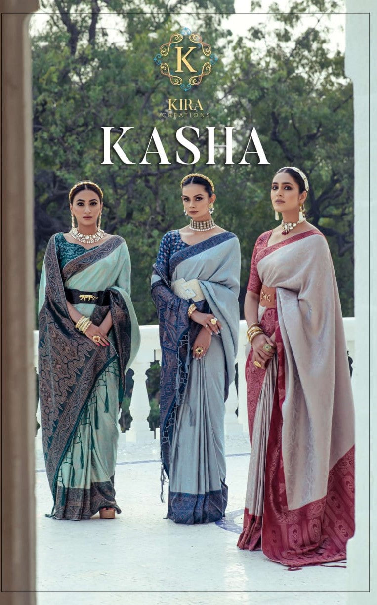 Kasha Kira Satin Sarees