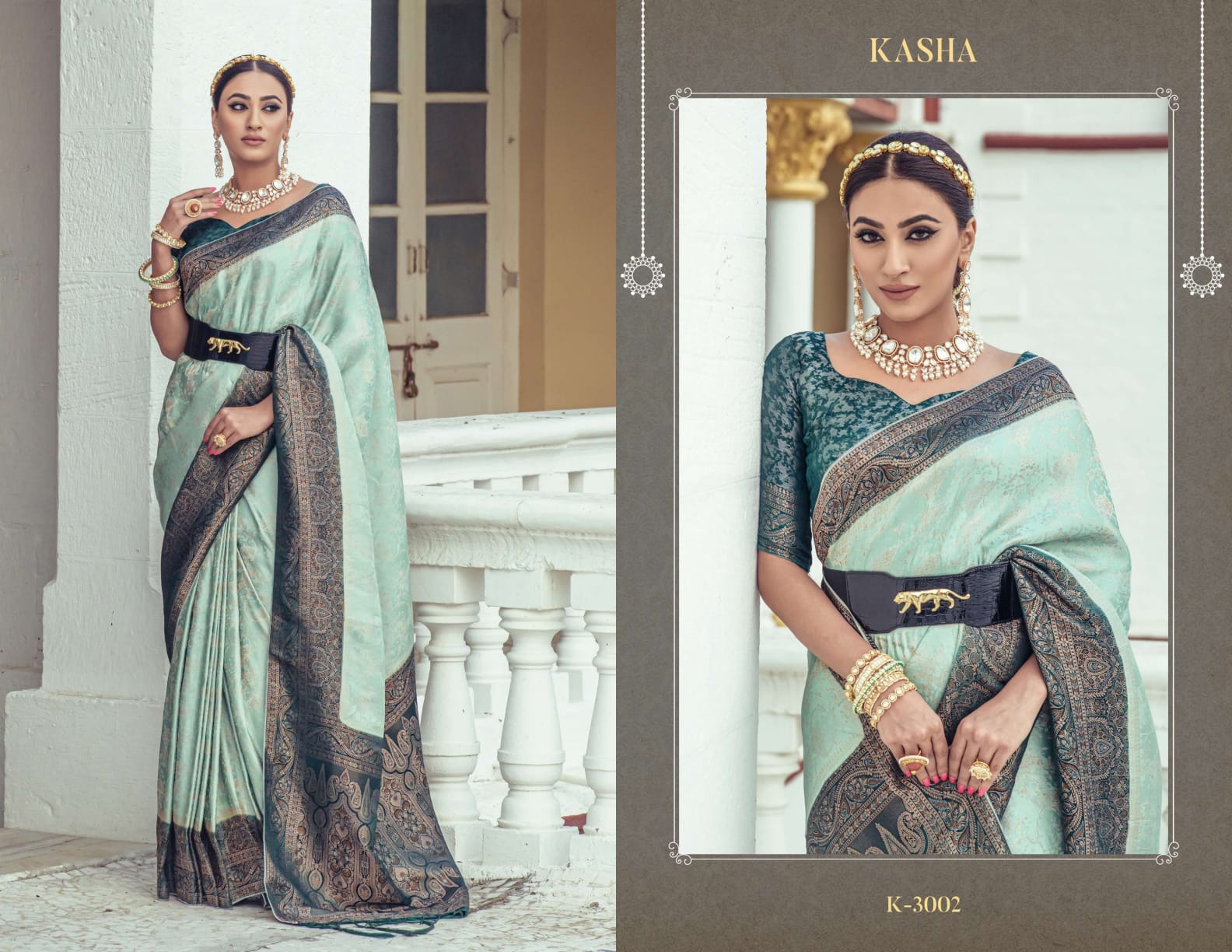 Kasha Kira Satin Sarees