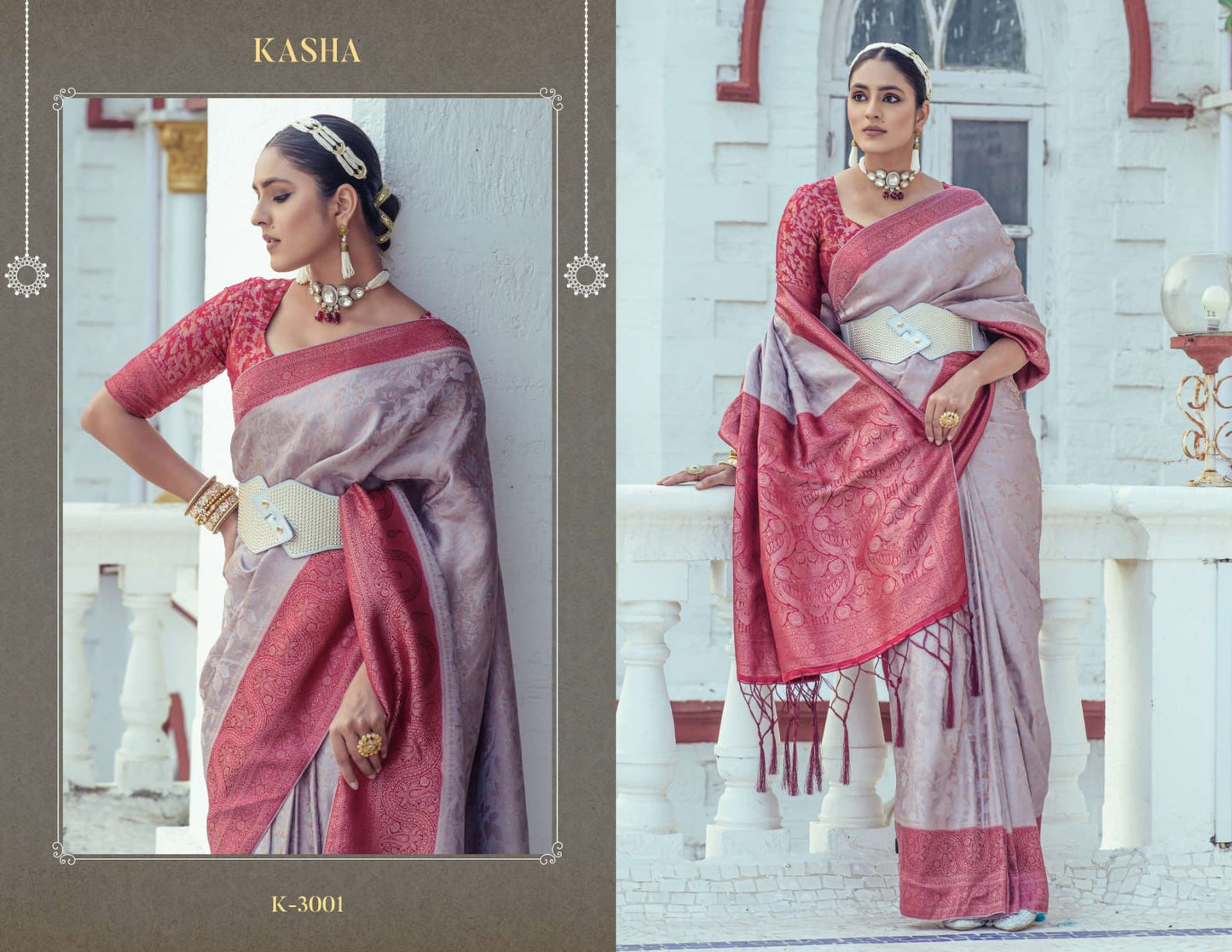 Kasha Kira Satin Sarees
