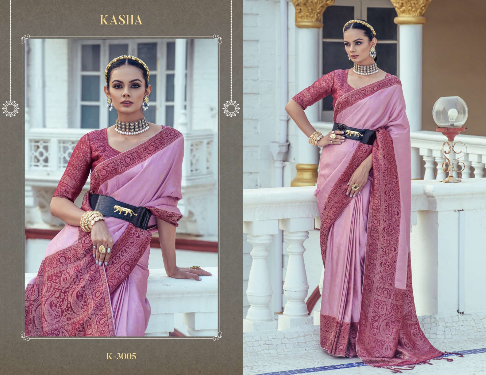 Kasha Kira Satin Sarees