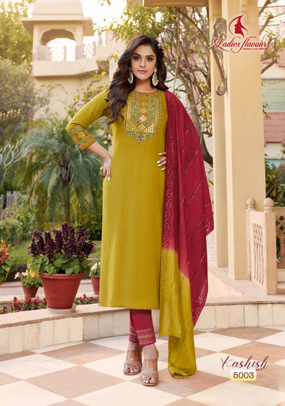 Kashish Vol 5 Ladies Flavour Rayon Readymade Pant Style Suits