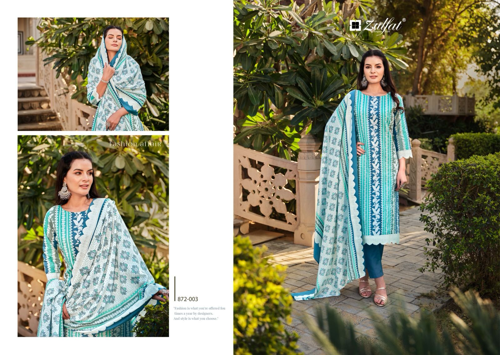 Kashish Zulfat Designer Cotton Karachi Salwar Suits