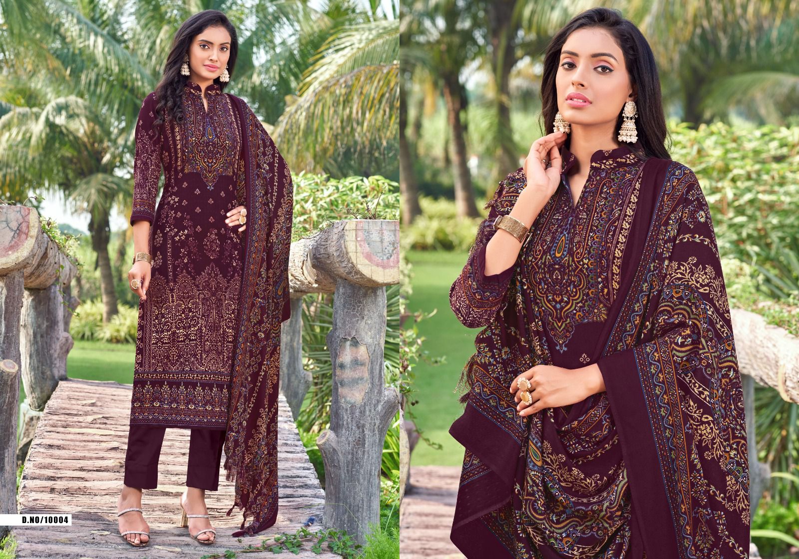 Kashmir Ki Kali Vol 10 Radha Fab Karachi Pashmina Salwar Suits